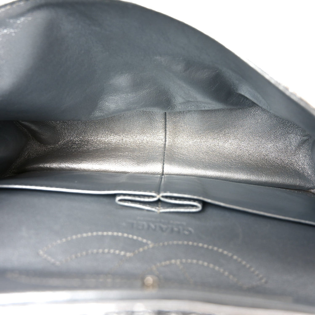 Metallic Calfskin Striped 2.55 Reissue 226 Silver
