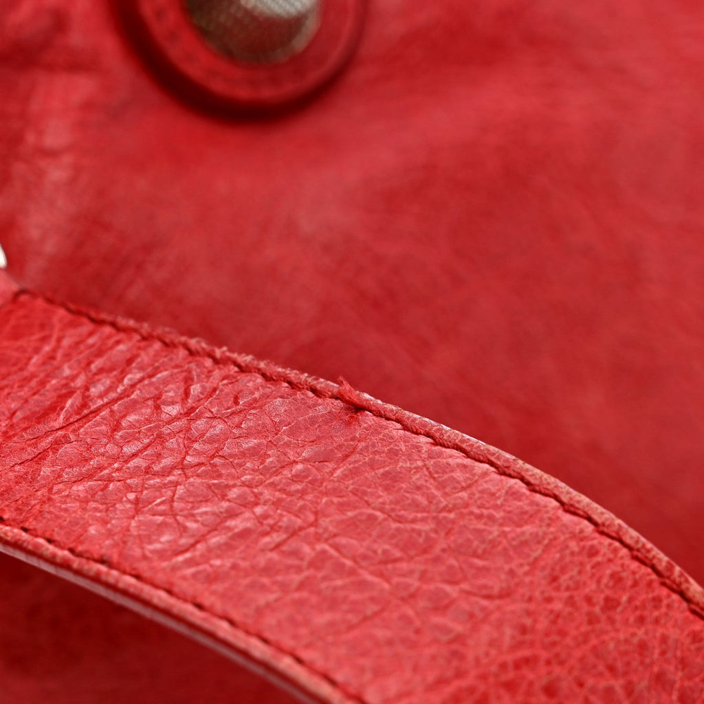 Agneau Giant 21 Silver Hardware City Rouge Coquelicot