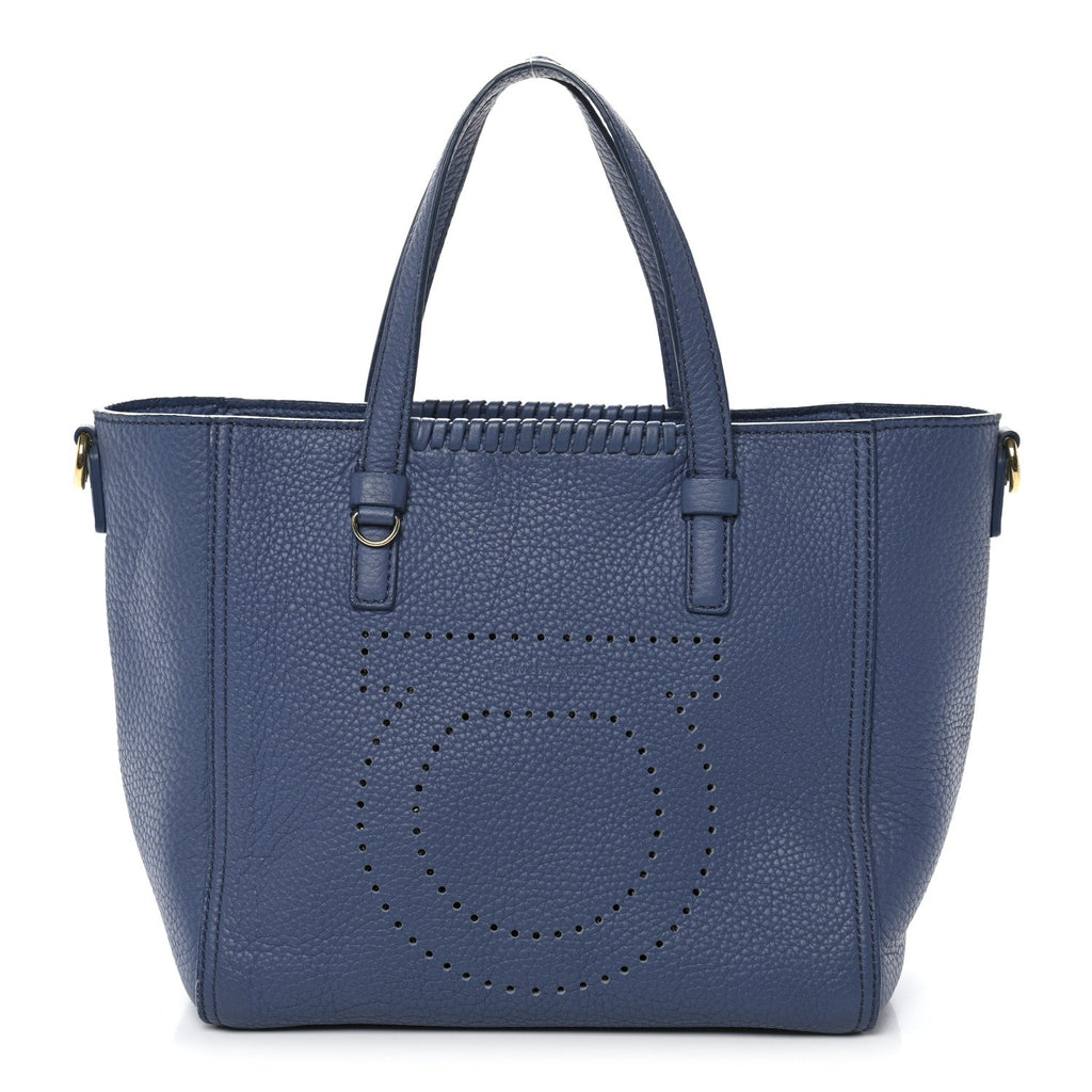 Calfskin Tote Blue