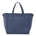 Calfskin Tote Blue