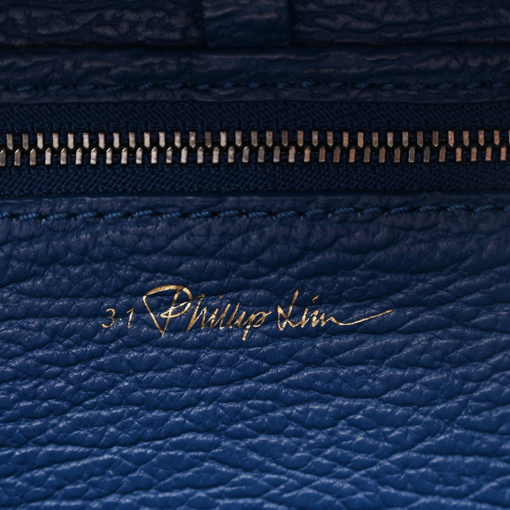 Textured Calfskin Pashli Backpack Cobalt