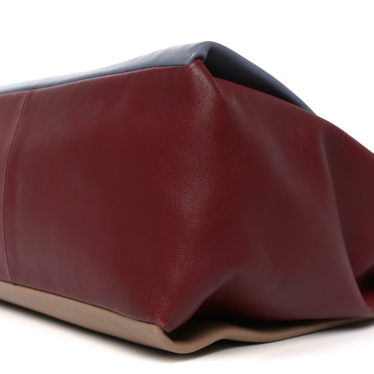 Calfskin Pony Hair Colorblock Mime Single Handle Bag Multicolor