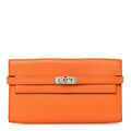 Chevre Mysore Kelly Longue Wallet Orange