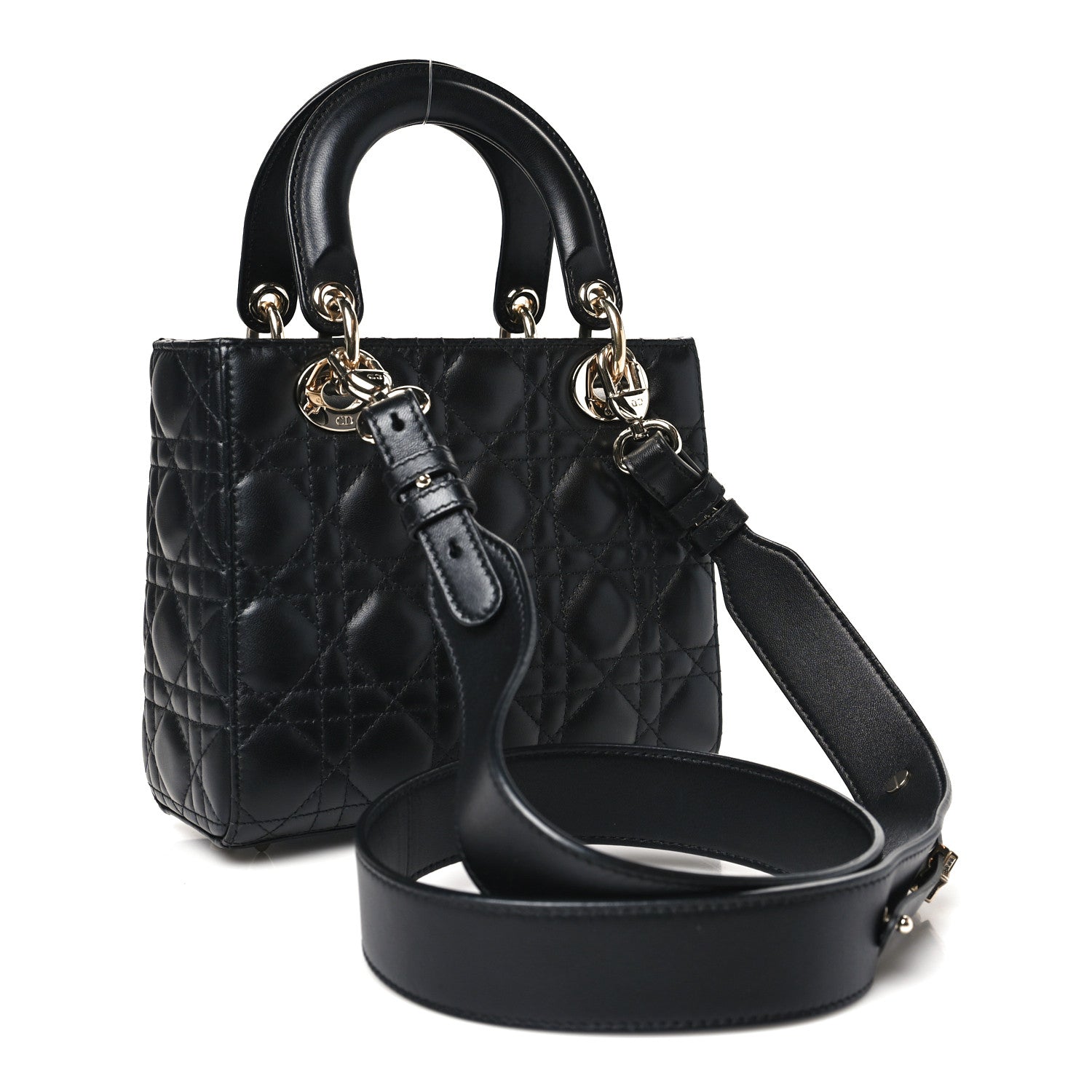 Lambskin Cannage Small My ABCDior Lady Dior Black