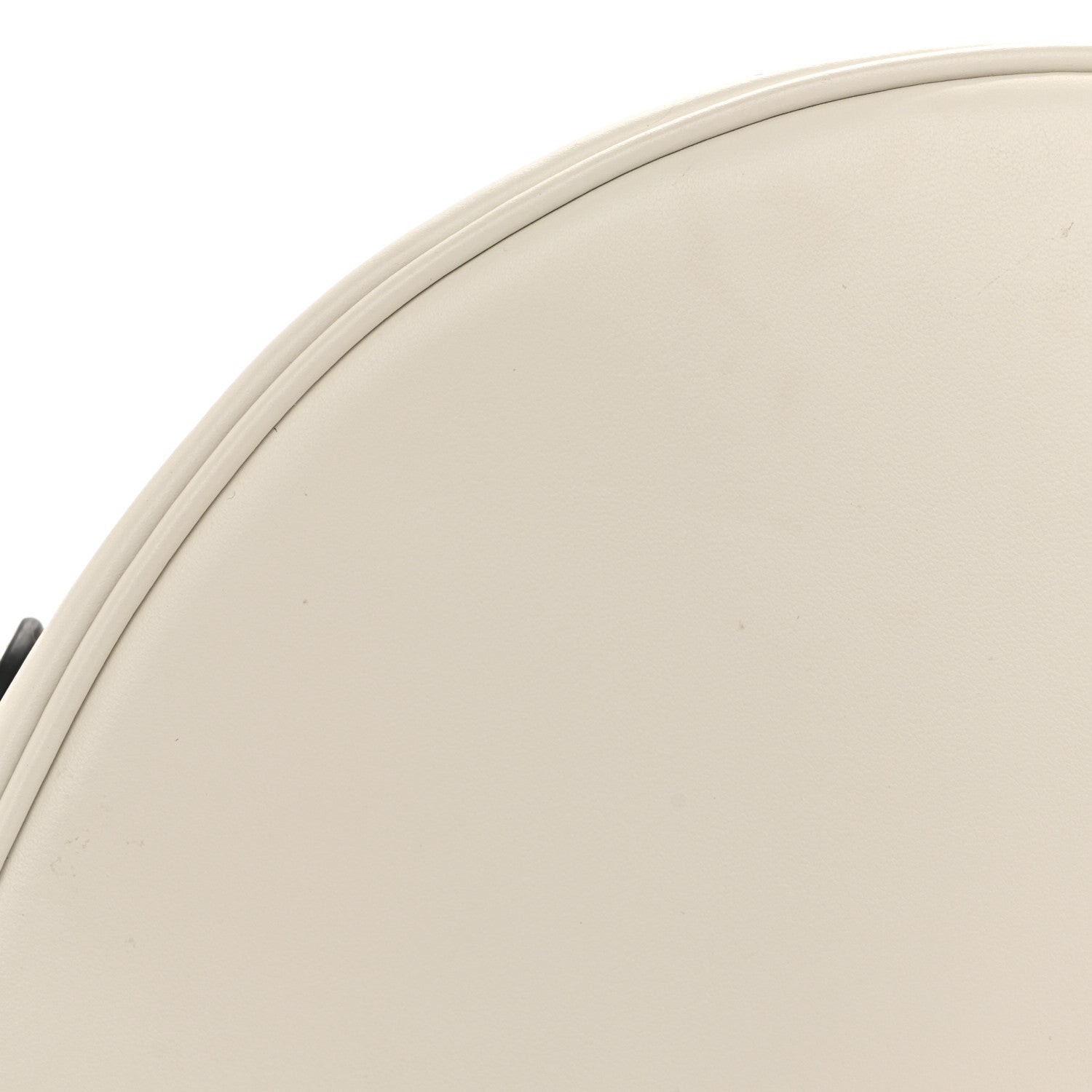 Soft Calfskin Arque Shoulder Bag White