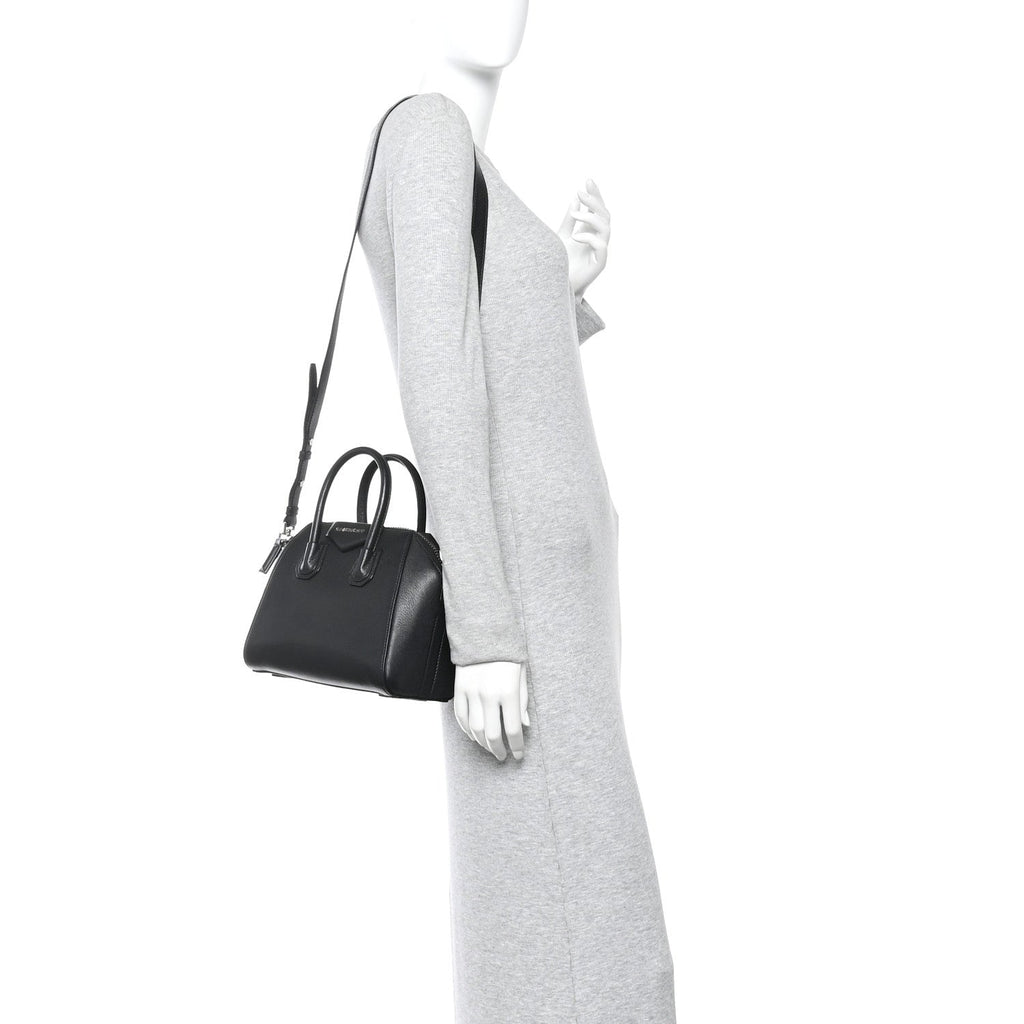 Sugar Goatskin Mini Antigona Black