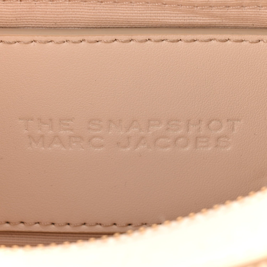 Perforated Calfskin Small Snapshot Camera Bag Tapioca