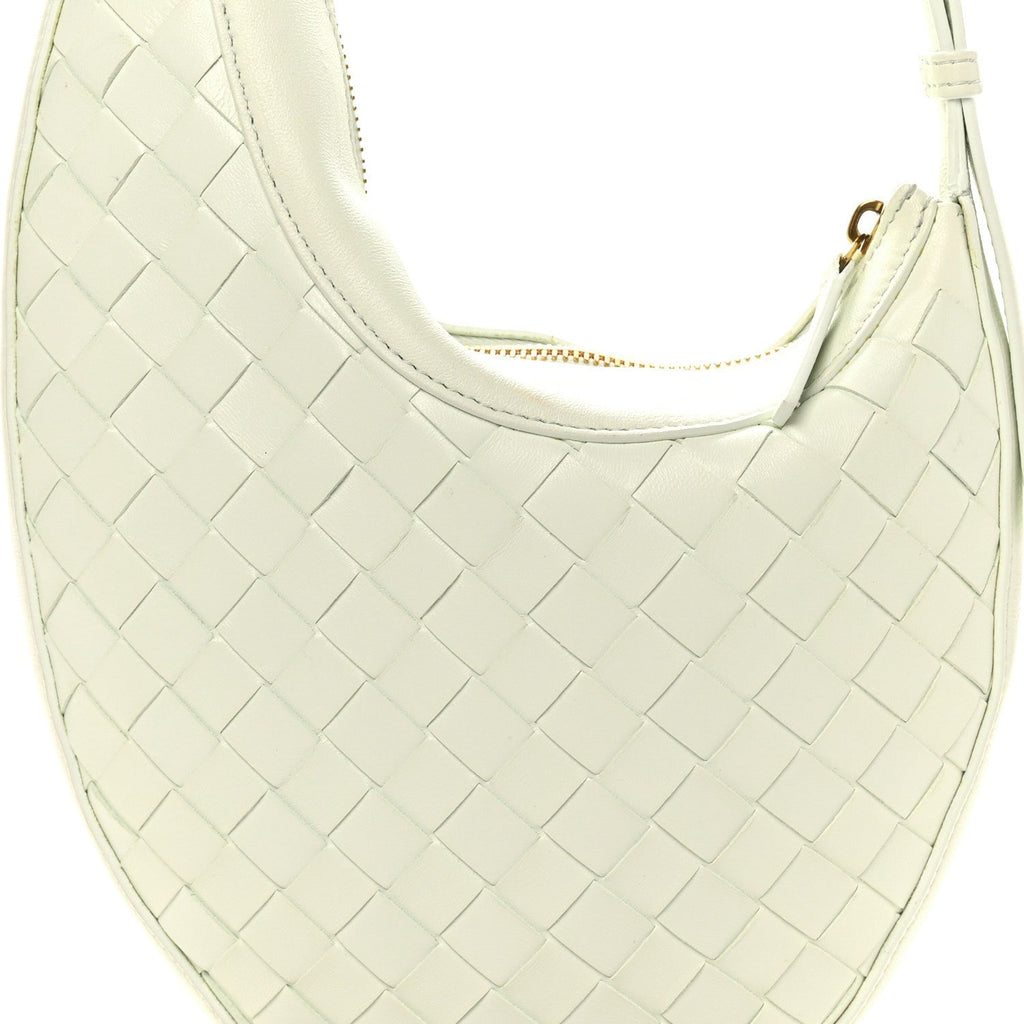 Nappa Intrecciato Small Drop Shoulder Bag Glacier