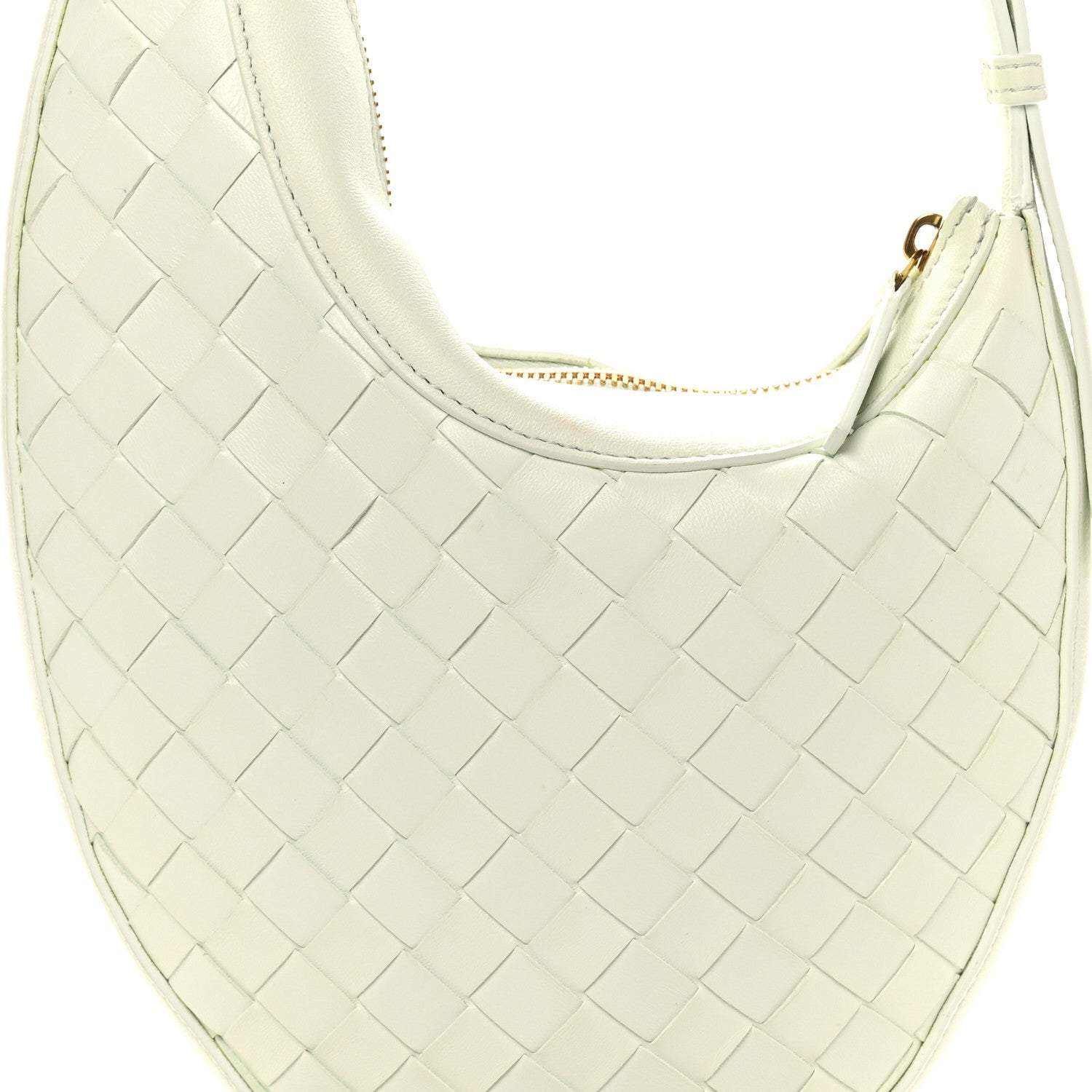 Nappa Intrecciato Small Drop Shoulder Bag Glacier