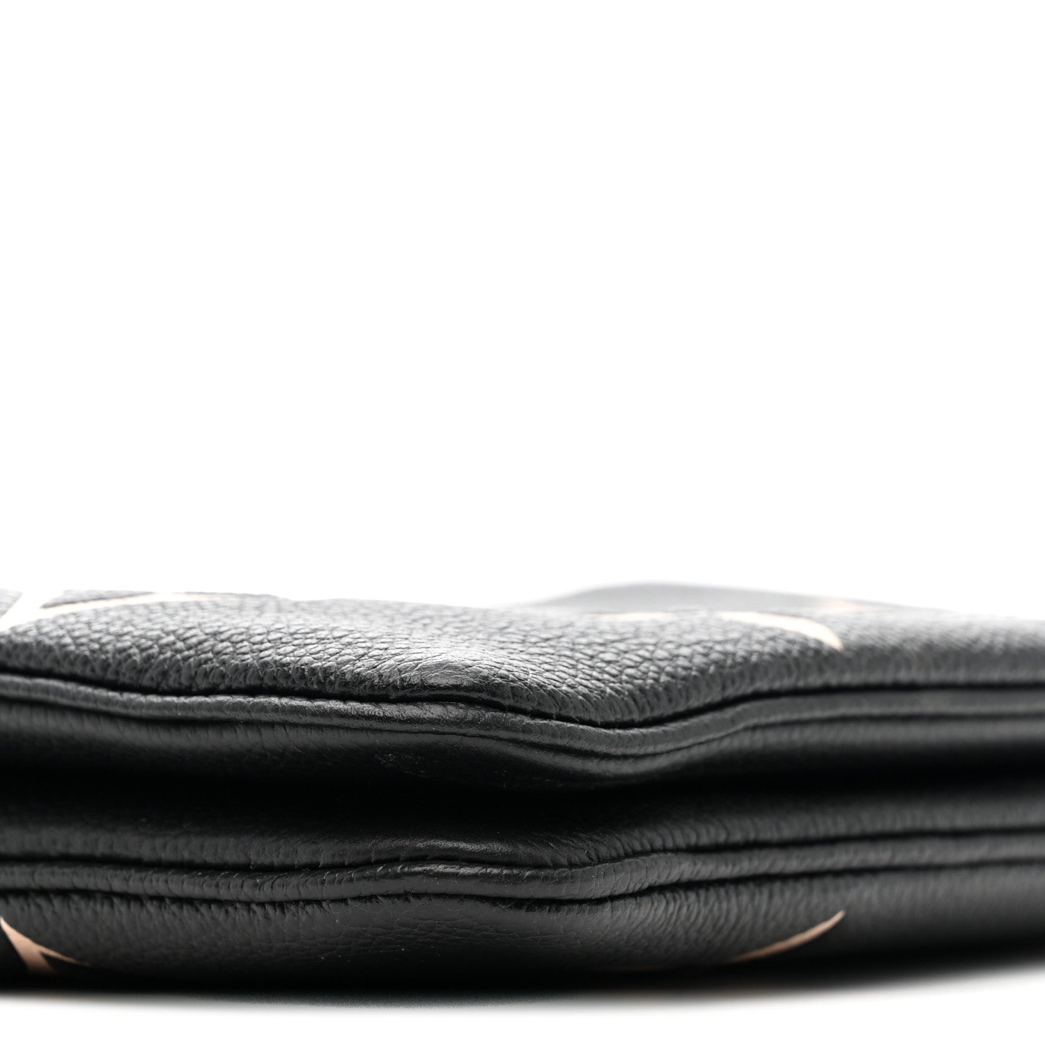 Empreinte Monogram Giant Double Zip Pochette Black Cream