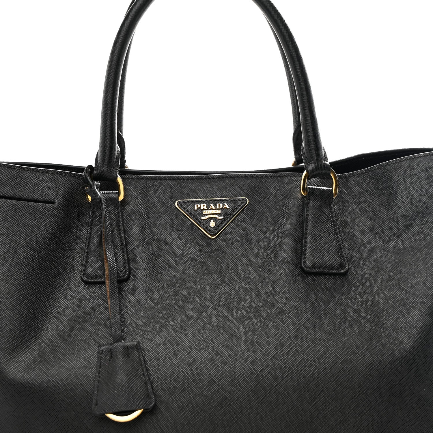 Saffiano Lux Large Tote Black