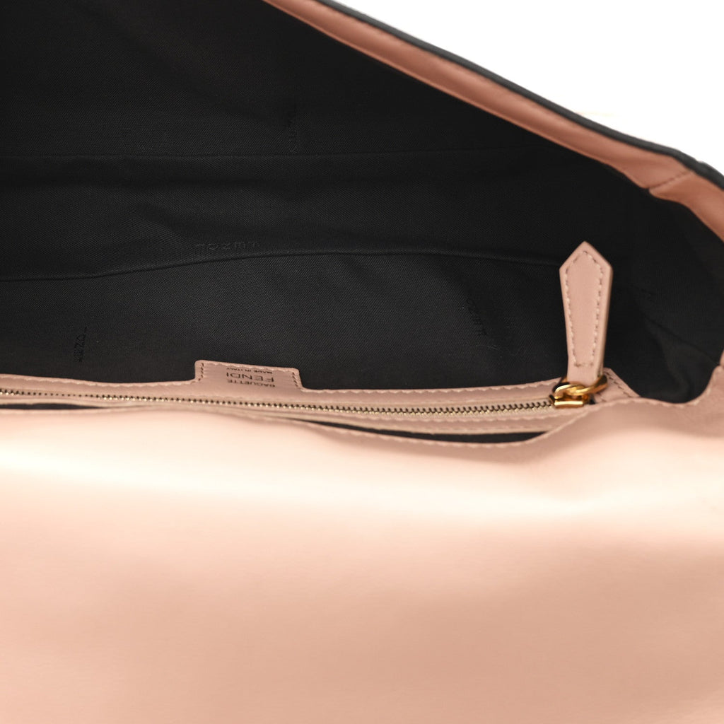 Nappa FF 1974 Embossed Baguette Rosa Bourbon