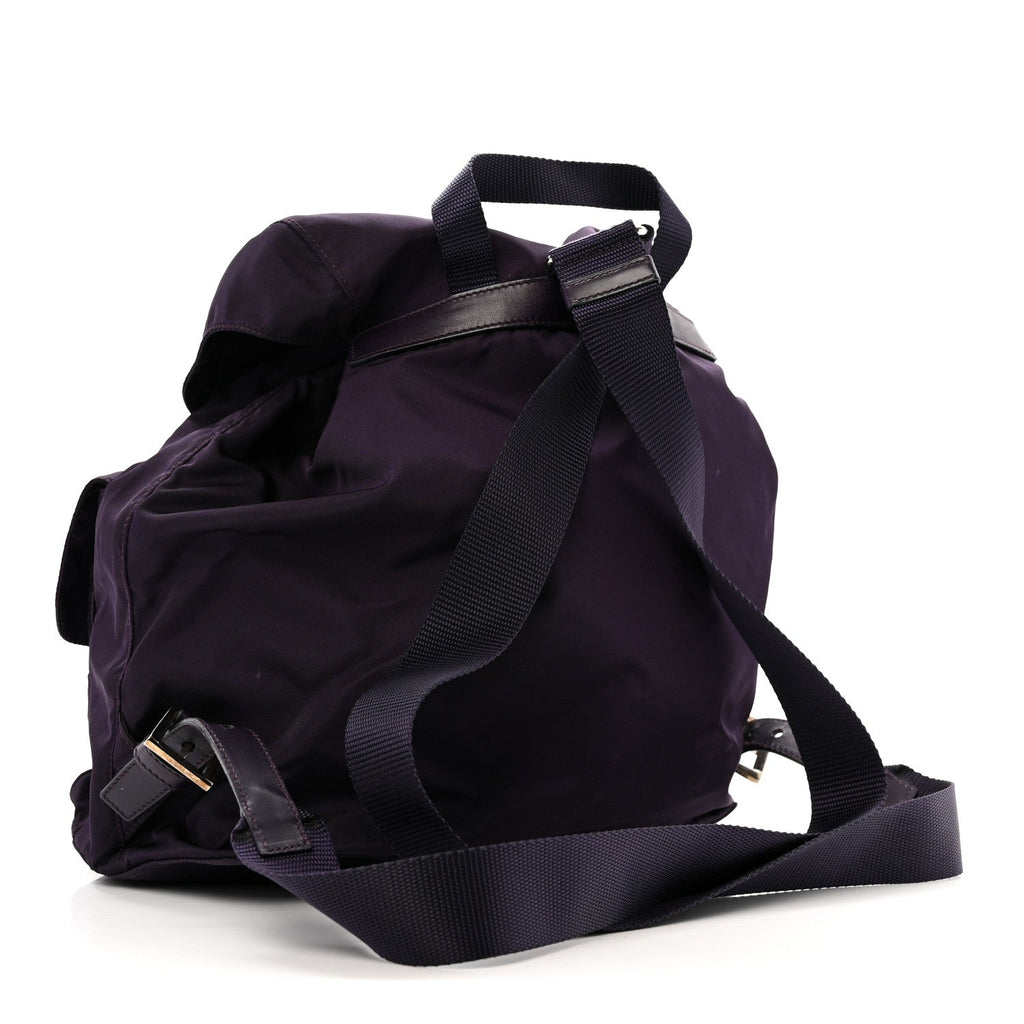Tessuto Nylon Saffiano Medium Backpack Purple