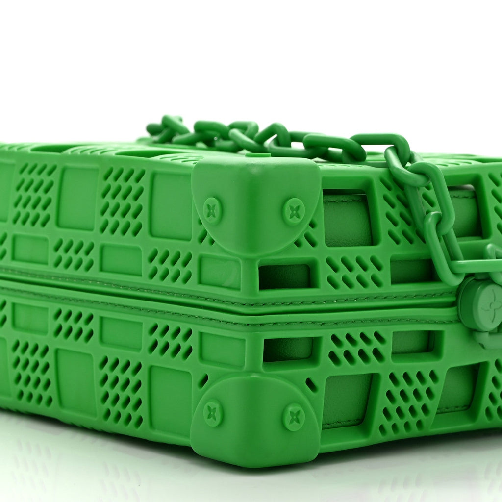 Rubber Cowhide Mini Soft Trunk Green