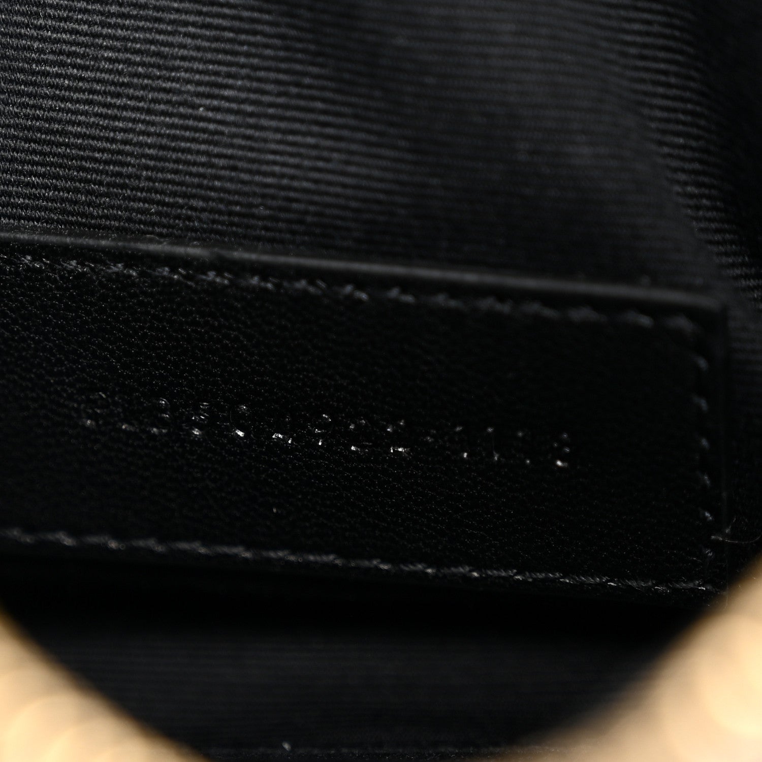 Grain De Poudre Chevron Monogram Bill Pouch Black