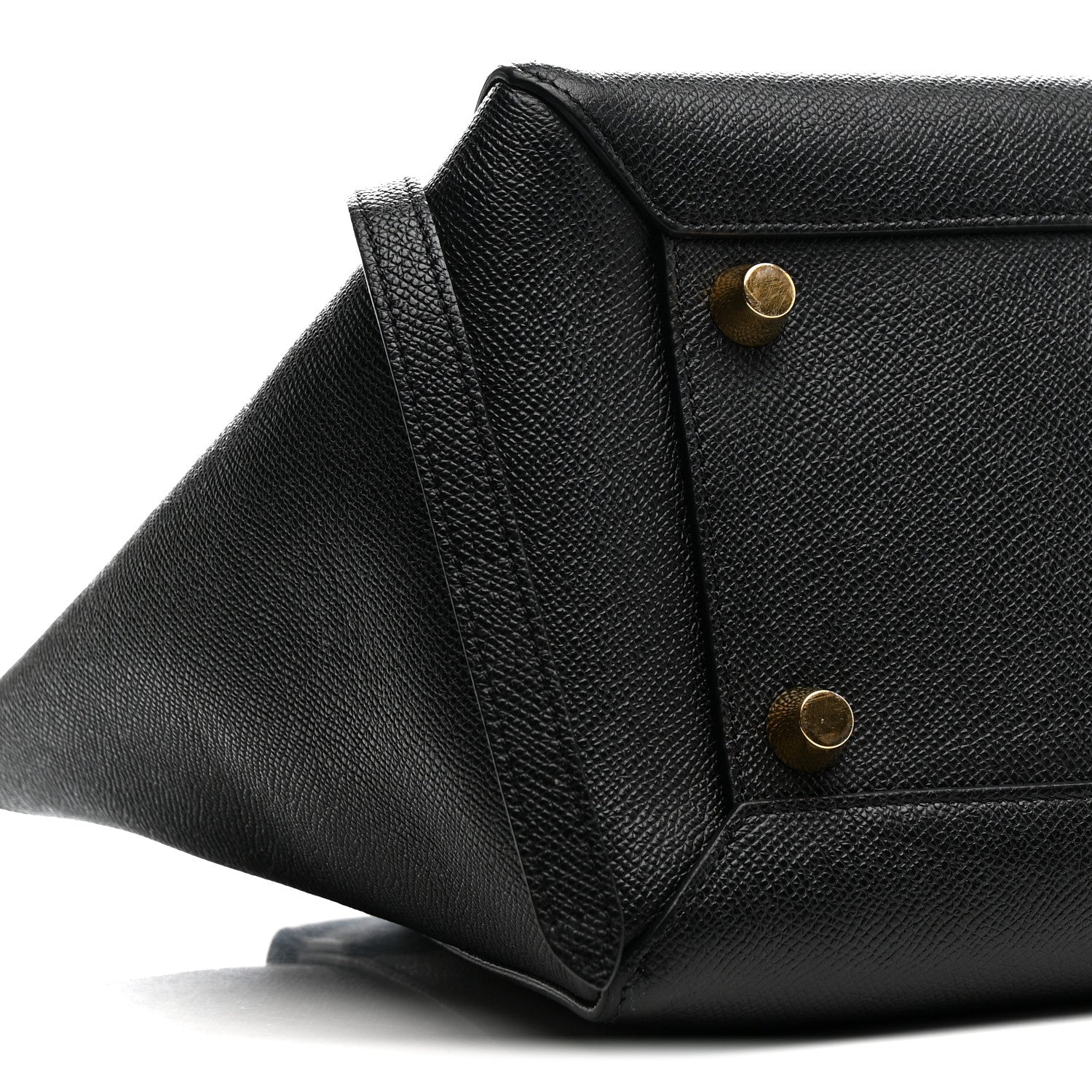 Baby Grained Calfskin Mini Belt Bag Black