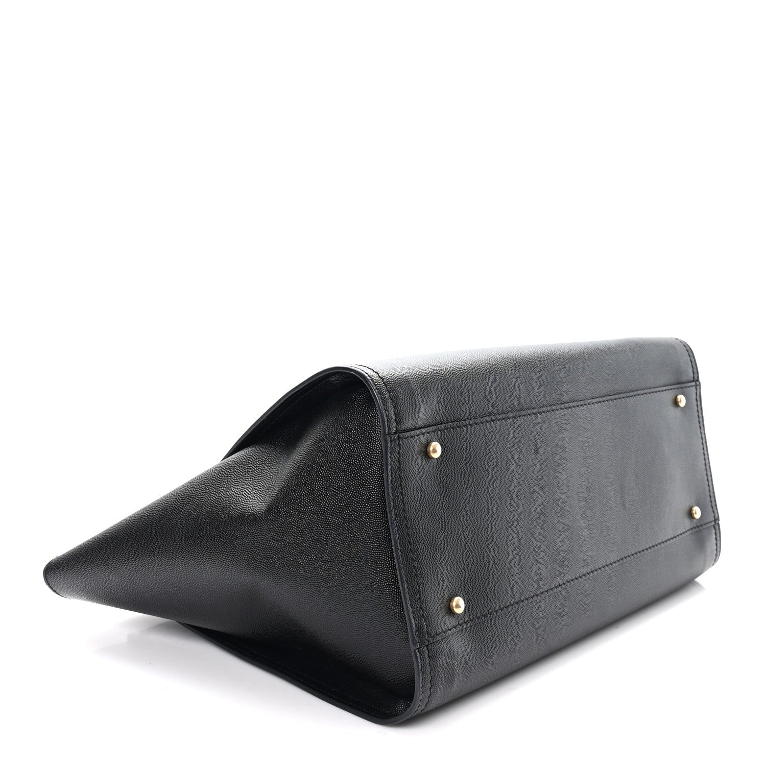 Caviar Medium Studded Deauville Tote Black