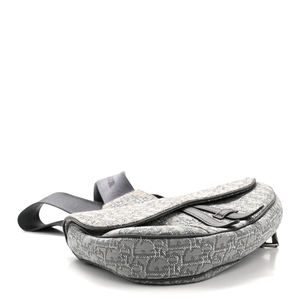 Oblique Mens Saddle Bag Grey