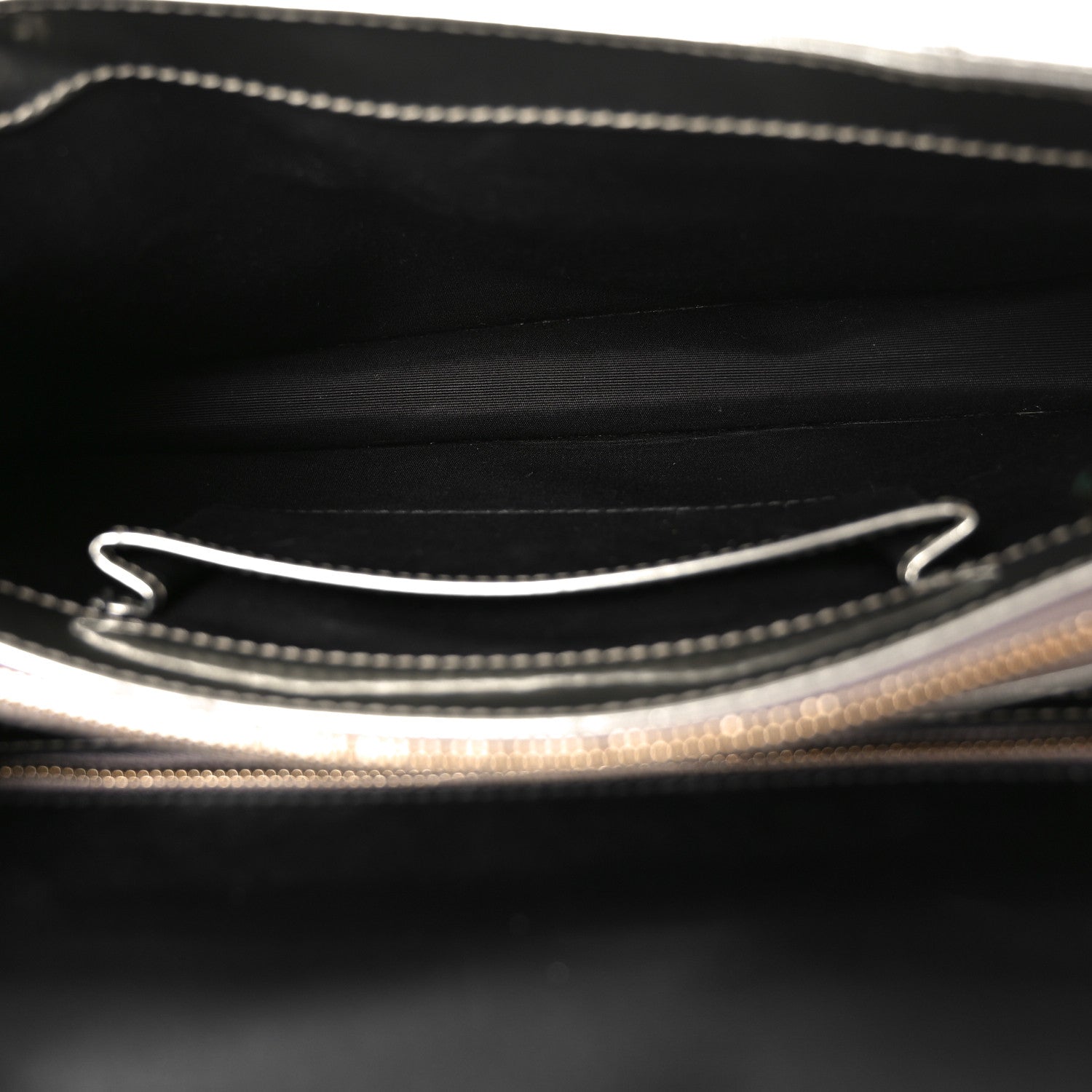 Metallic Calfskin Serpenti Forever Shoulder Bag Silver