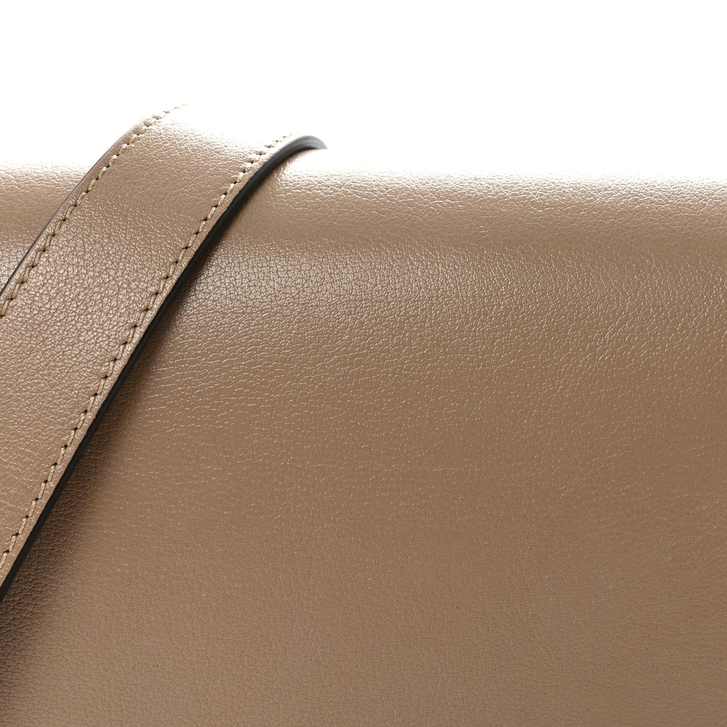 Grained Asian Water Buffalo Horse Medal Saddle Crossbody Bag Boyish Brown
