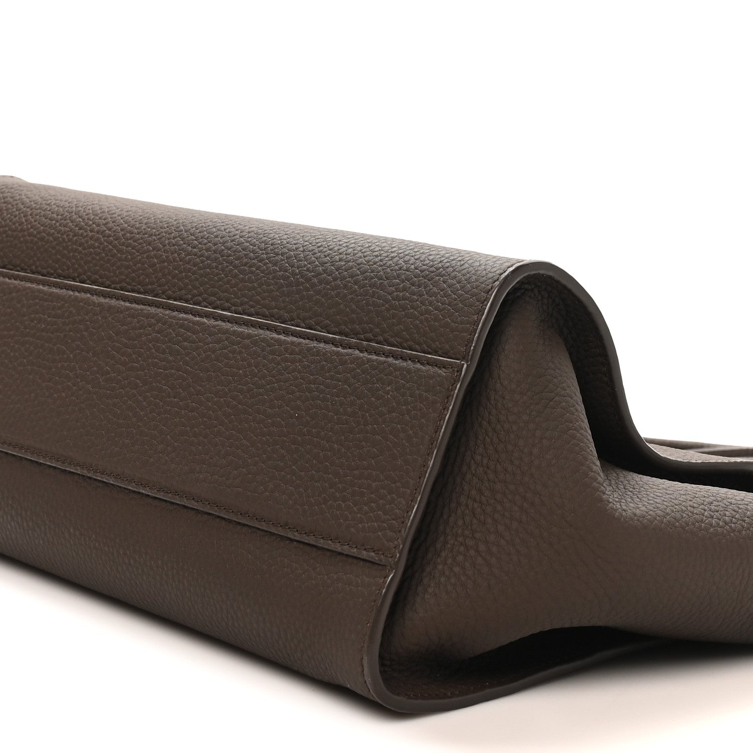 Matte Grained Calfskin Marlo 12 Tote Bag Dark Olive