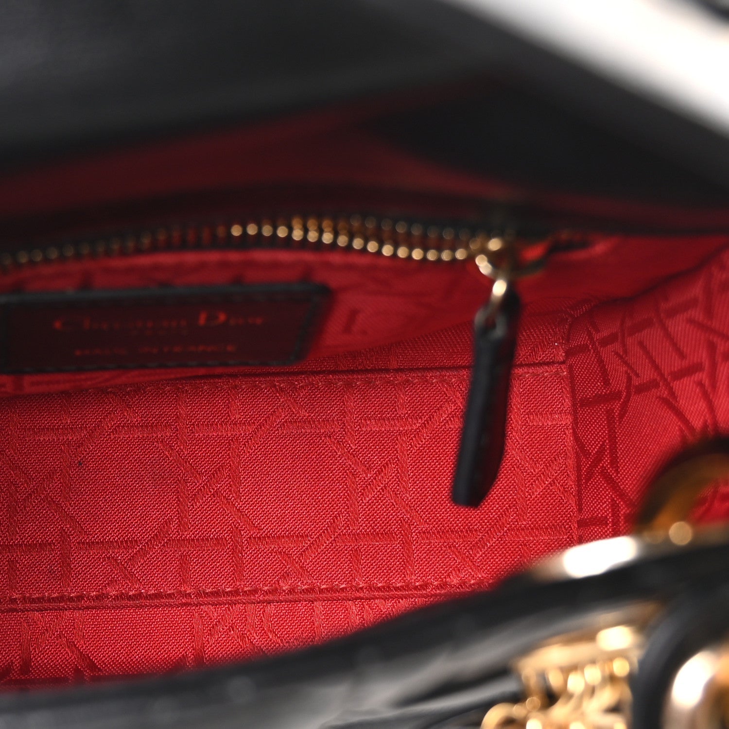 Lambskin Cannage Mini Lady Dior Black