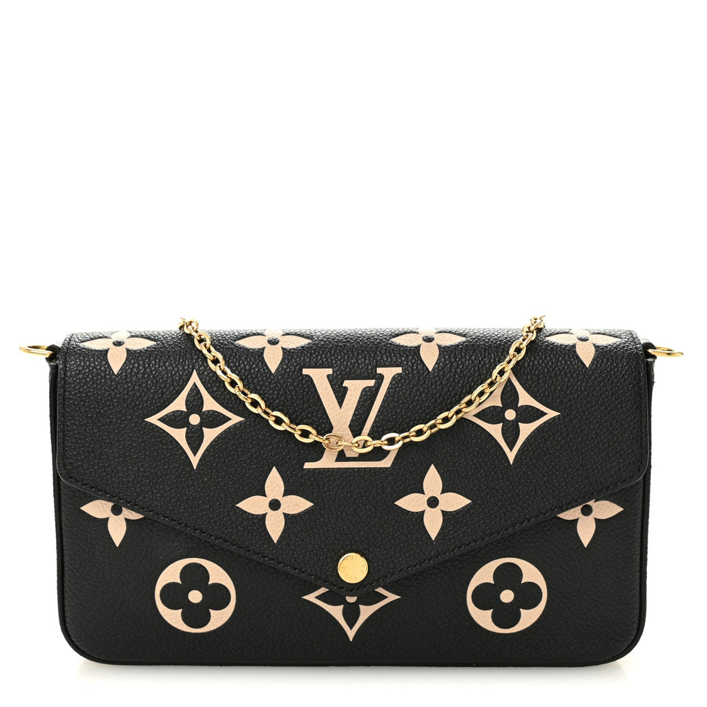Empreinte Monogram Giant Felicie Pochette Black Beige
