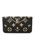 Empreinte Monogram Giant Felicie Pochette Black Beige