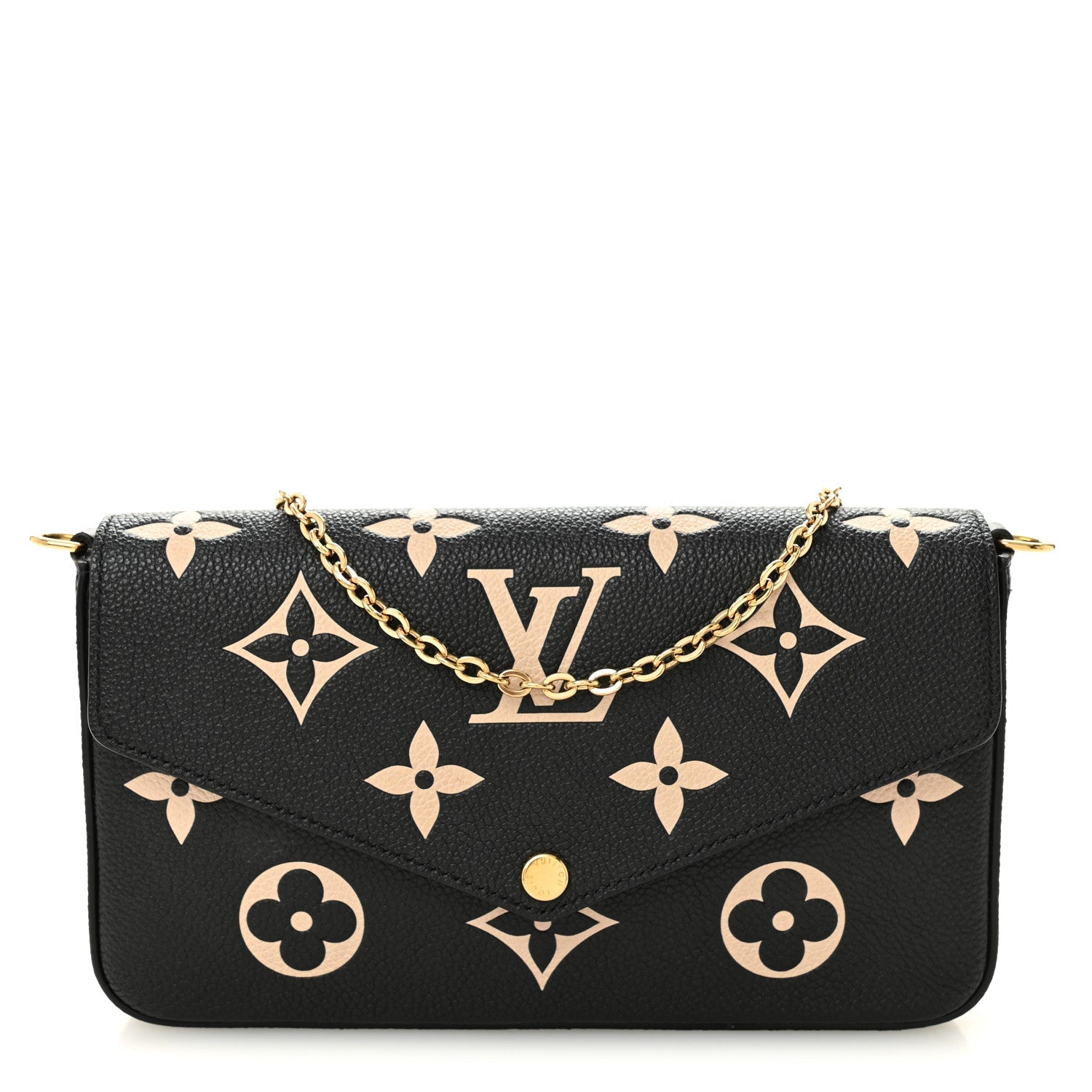 Empreinte Monogram Giant Felicie Pochette Black Beige