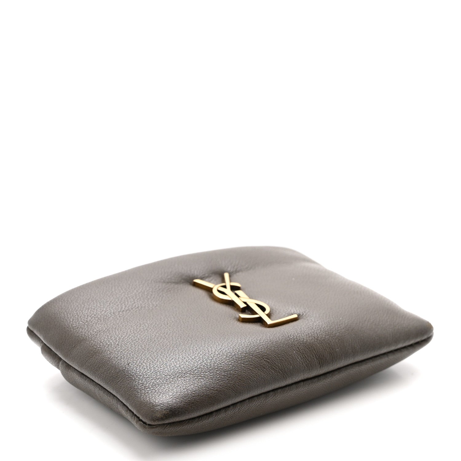 Padded Lambskin Monogram Zip  Holder Light Musk