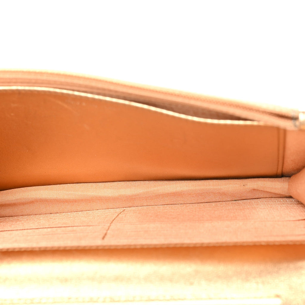 Metallic Lizard Wallet on Chain WOC Gold