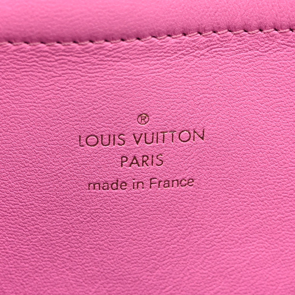 Calfskin Embossed Monogram Vuittamins Utility Crossbody Rose Violet