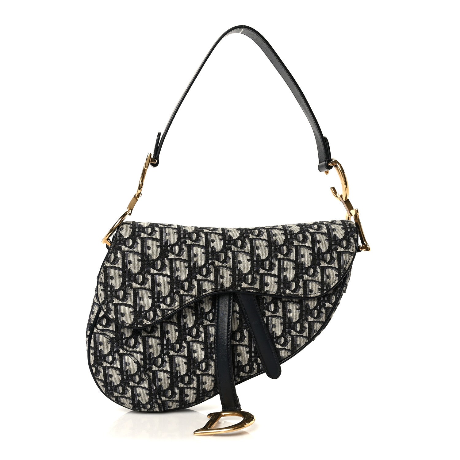 Oblique Saddle Bag Blue