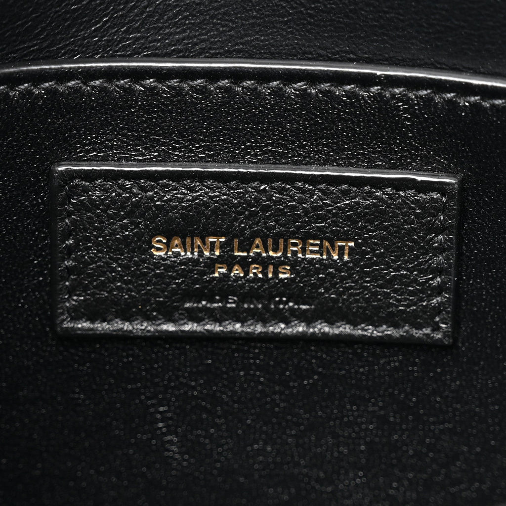 Smooth Calfskin Small Manhattan Shoulder Bag Black