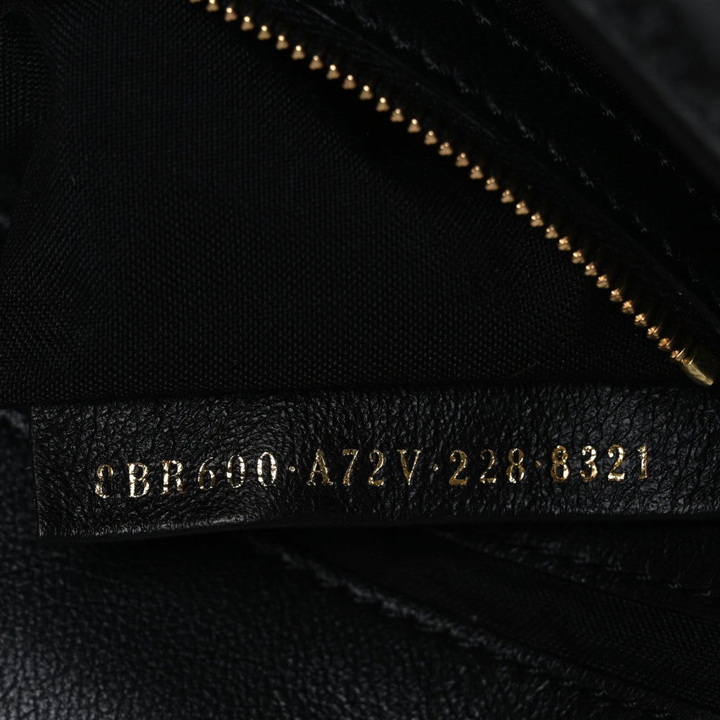 Nappa FF 1974 Embossed Baguette Black