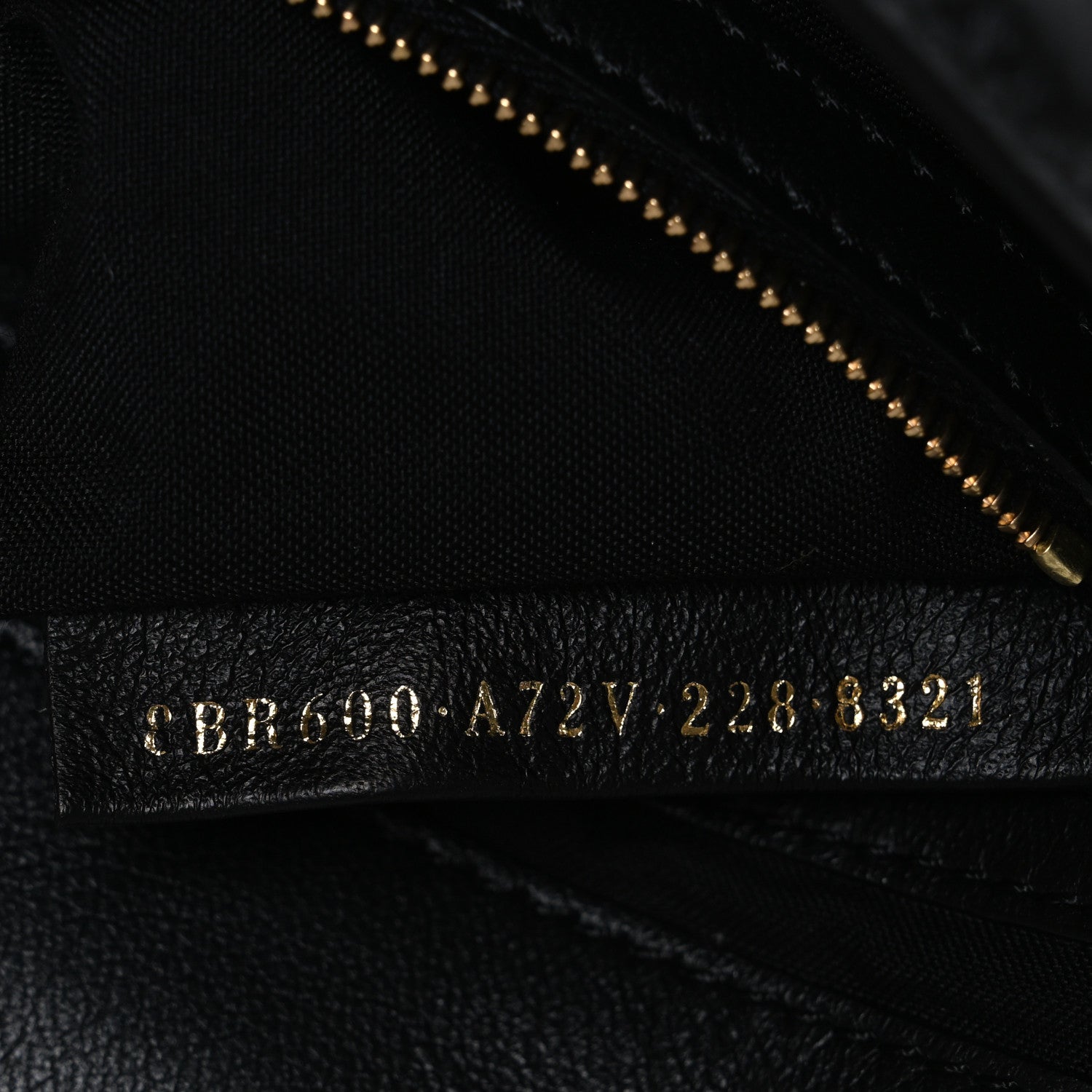 Nappa FF 1974 Embossed Baguette Black