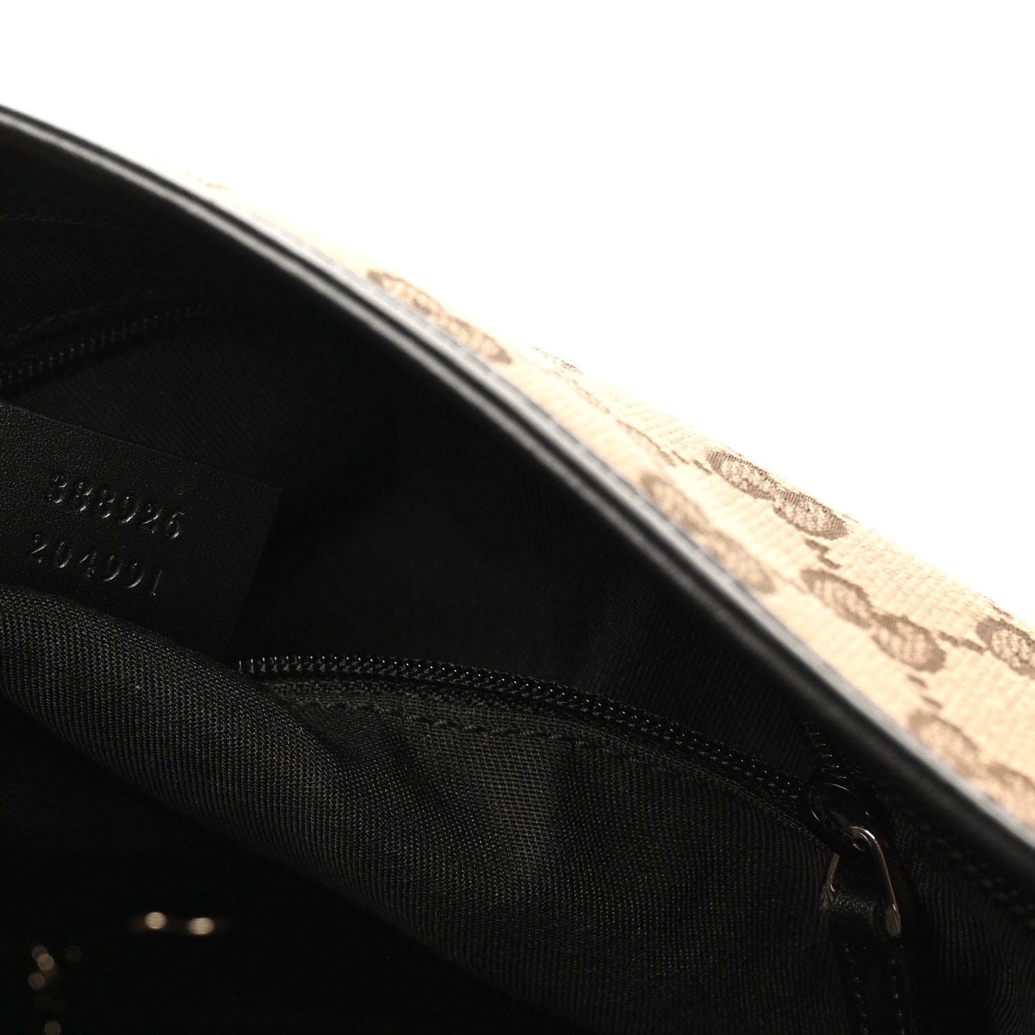 GG Monogram Web Flat Messenger Bag Black