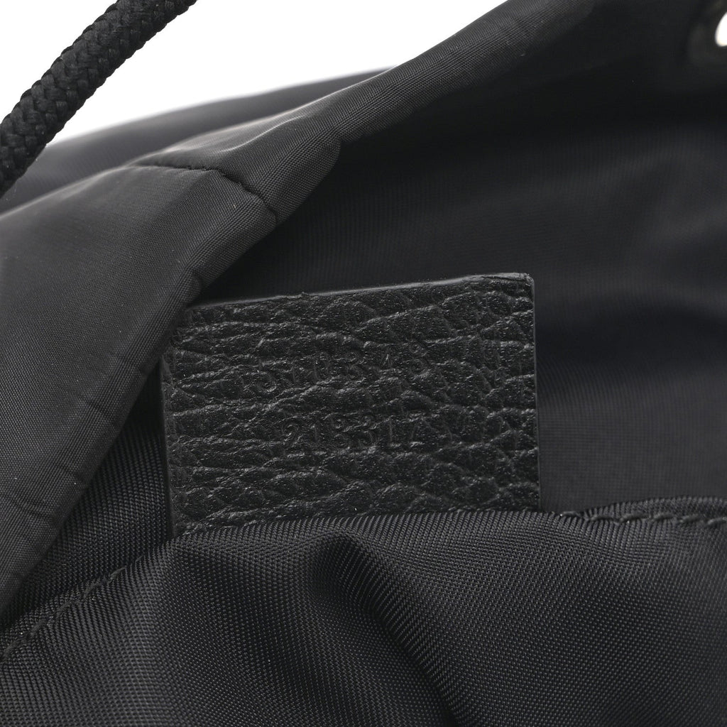 Nylon Monogram Medium Light Single Buckle Backpack Black