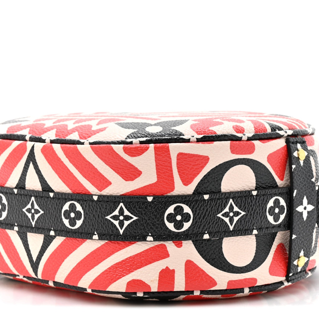 Monogram Giant Crafty Boite Chapeau Souple PM Creme Rouge Black