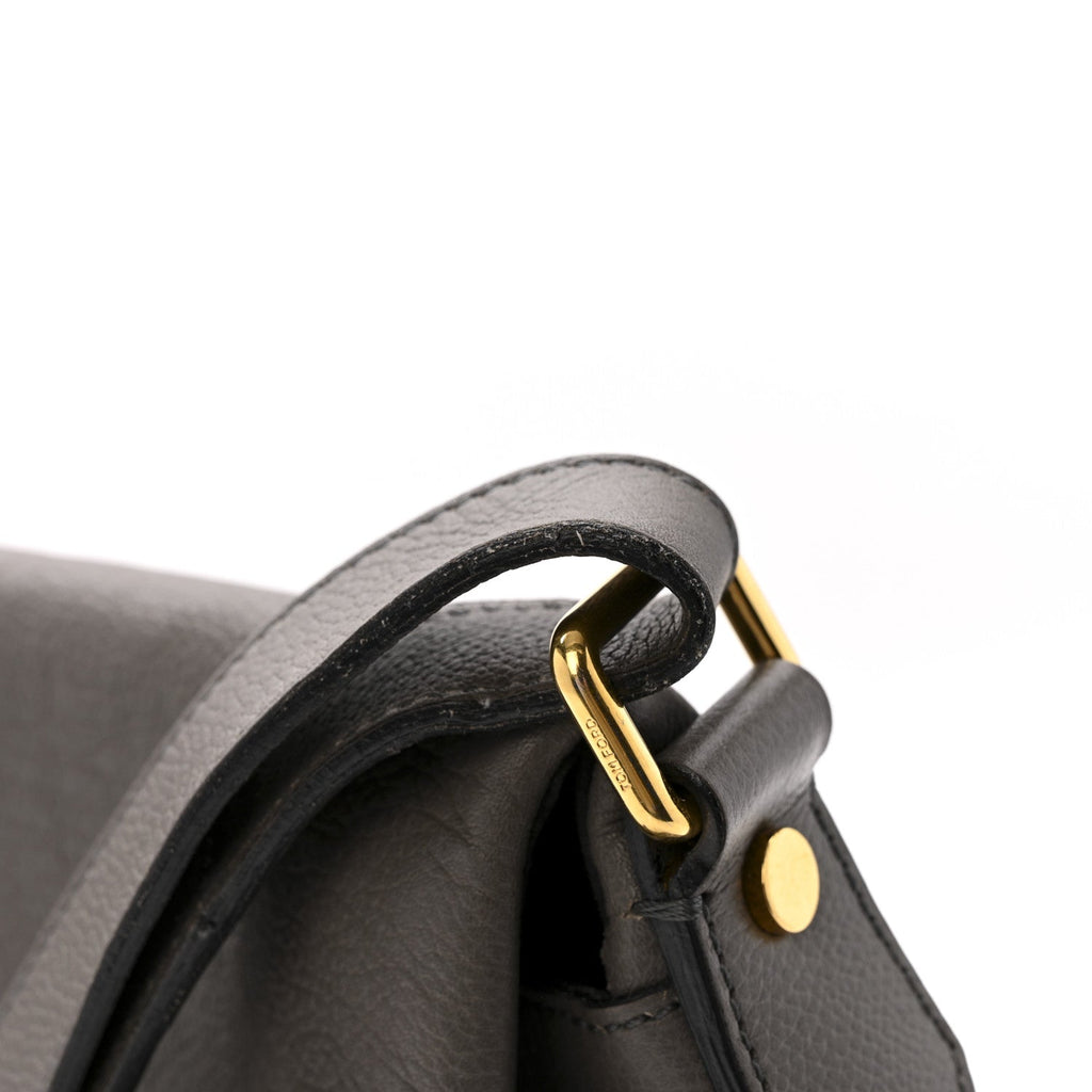 Calfskin Medium Shaded Jennifer Crossbody Bag Grey