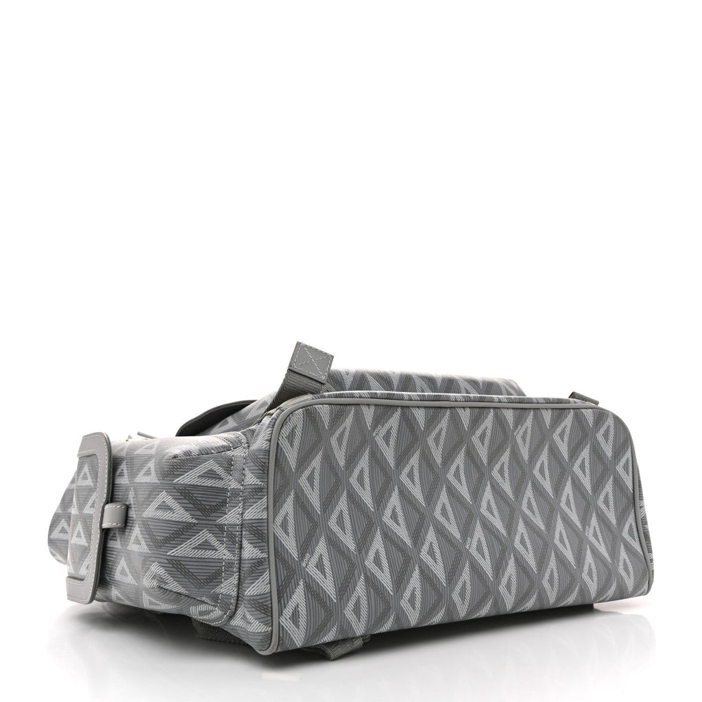 Coated Canvas CD Diamond Large Hit The Road Backpack Gray