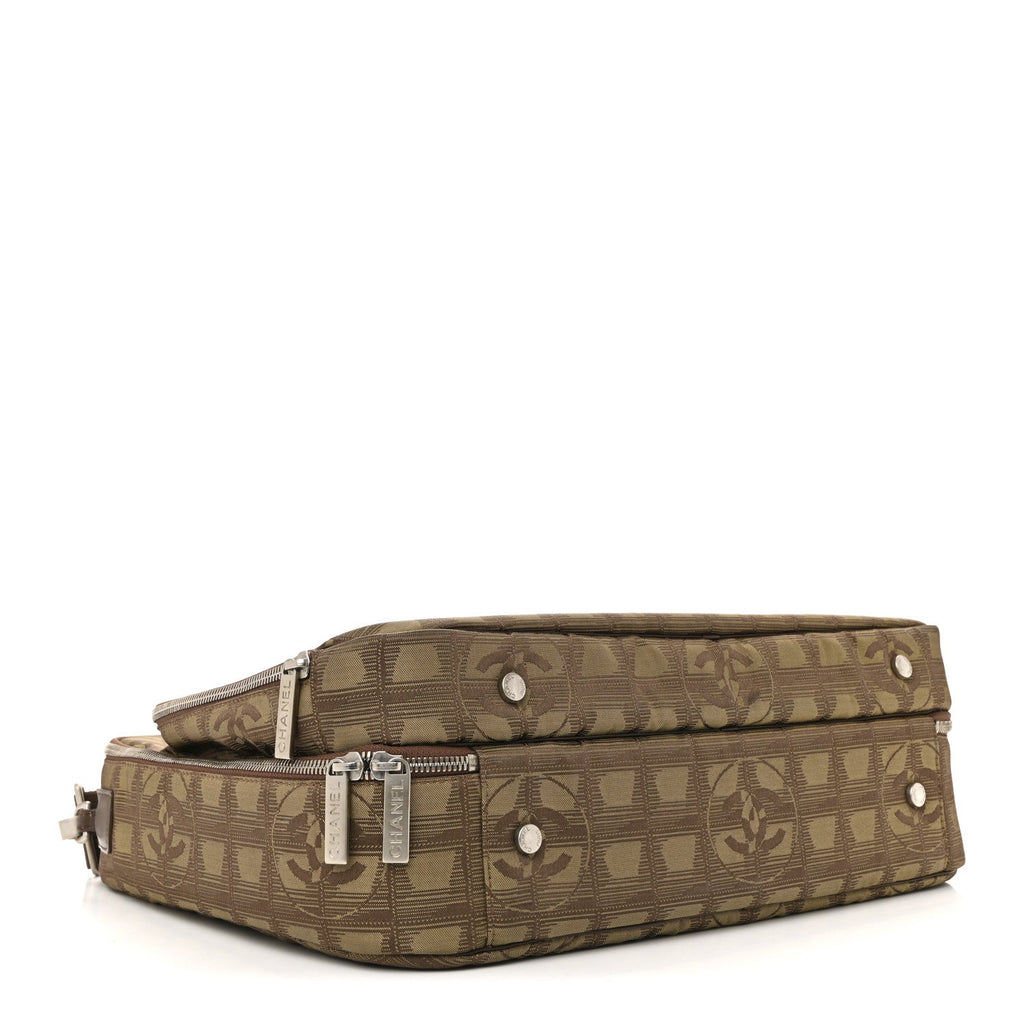 Nylon Travel Laptop Briefcase Khaki