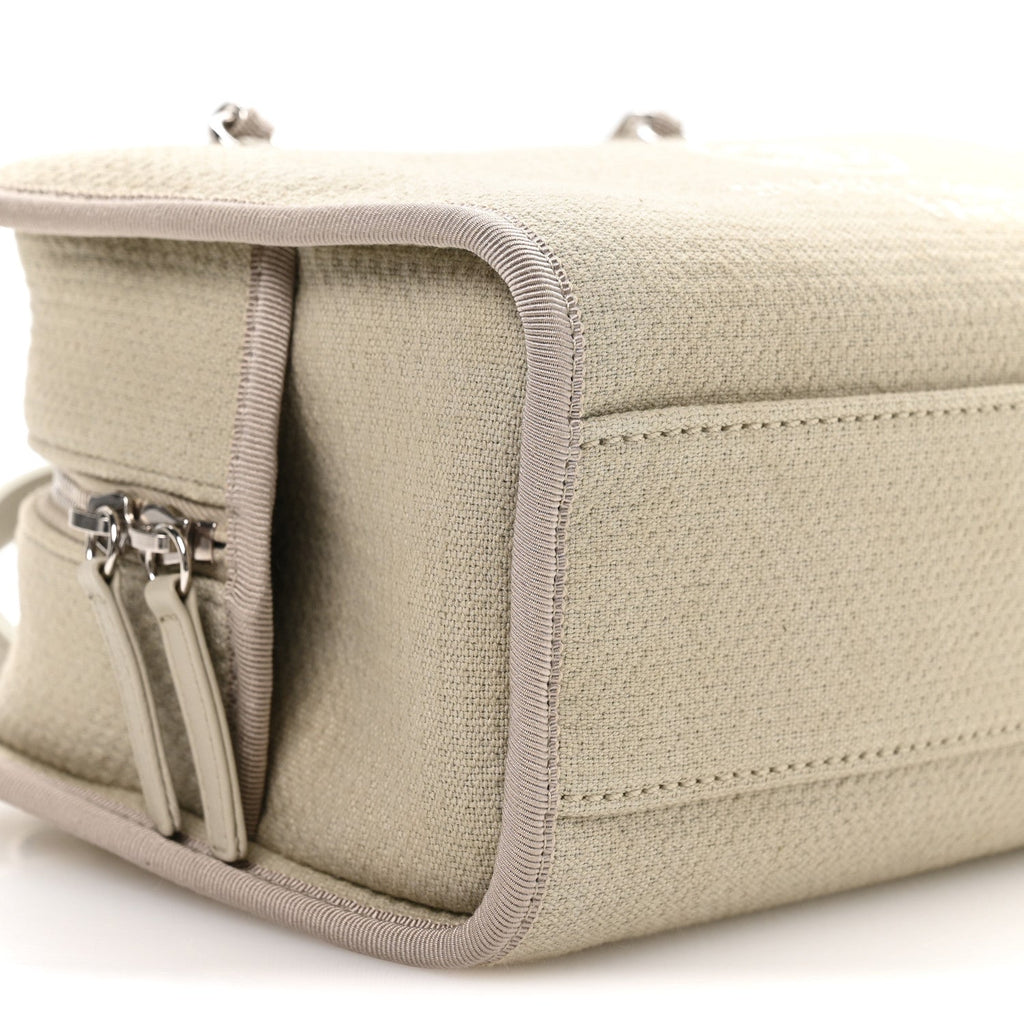 Canvas Deauville Small Bowling Bag Grey