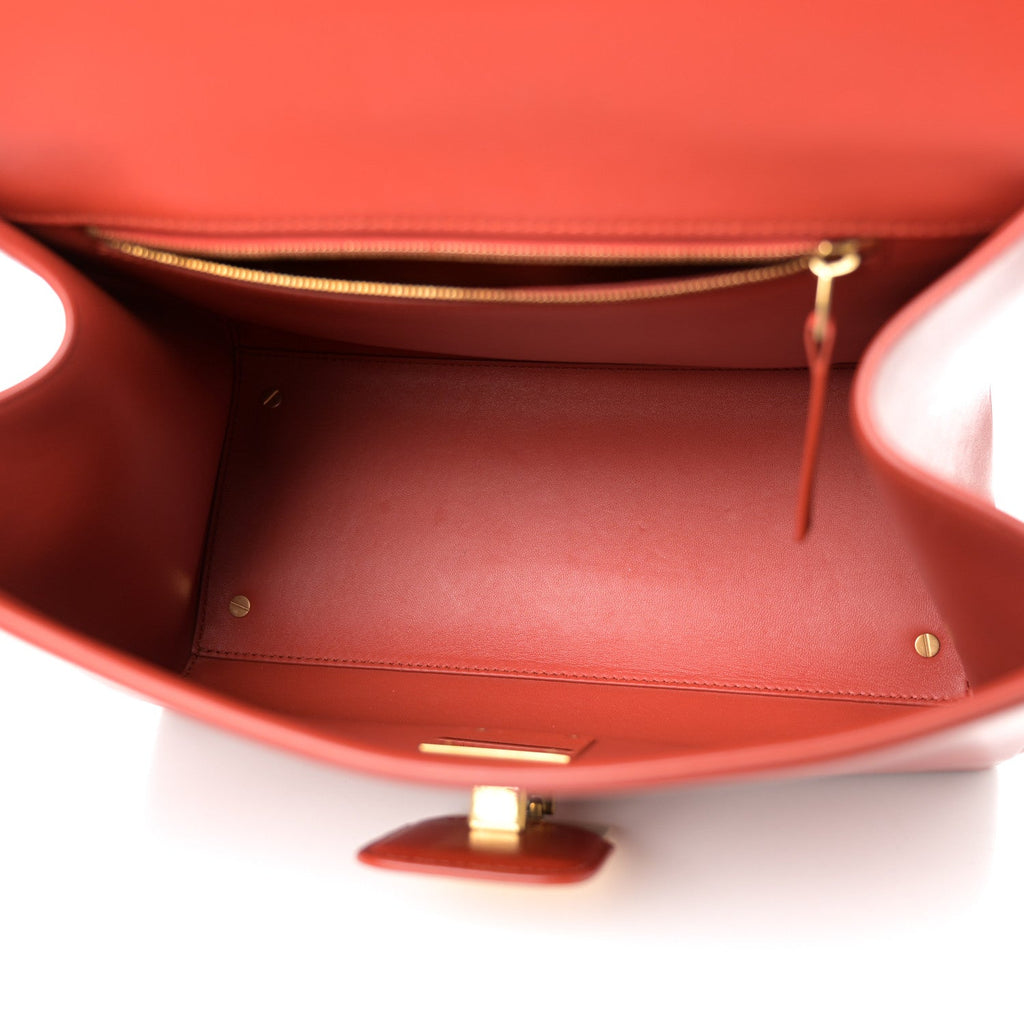 Calfskin Medium Desiree Shoulder Bag Red