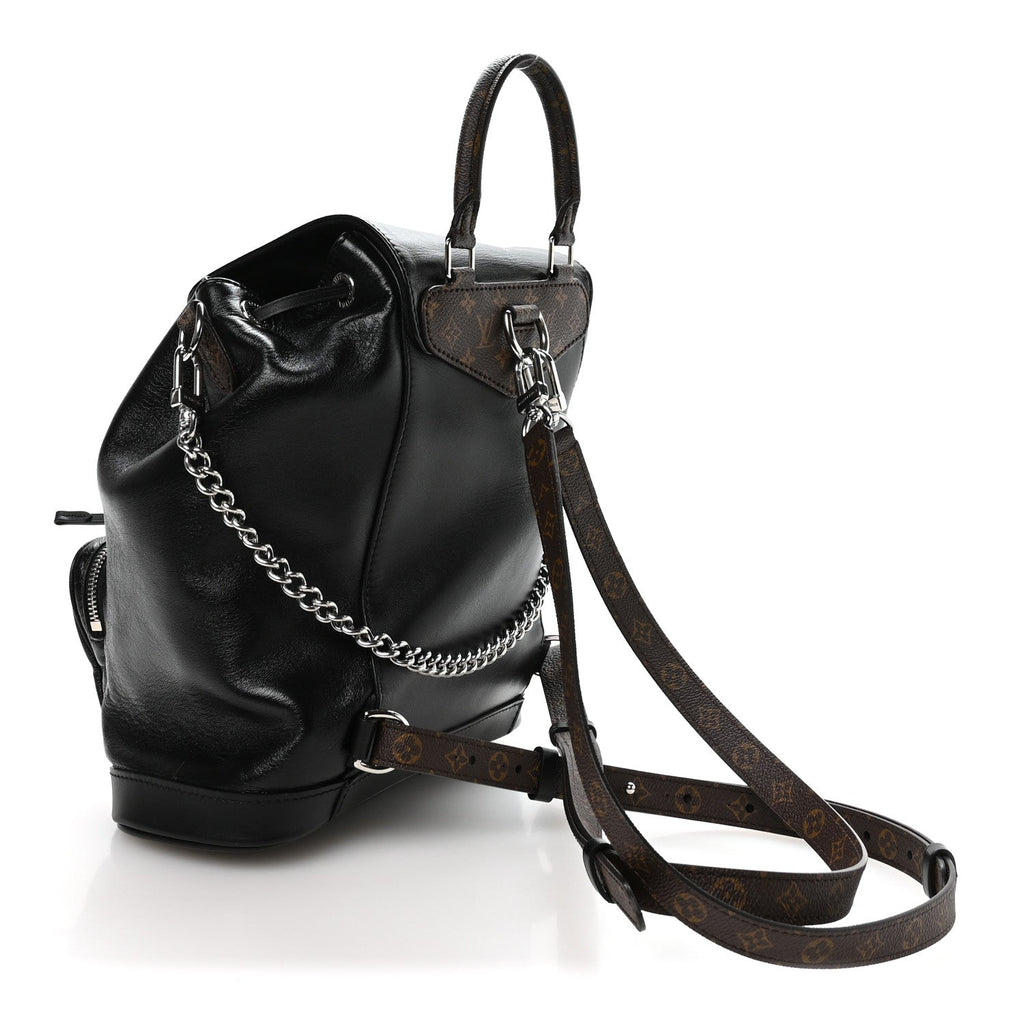 Lambskin Monogram Montsouris Vibe PM Black