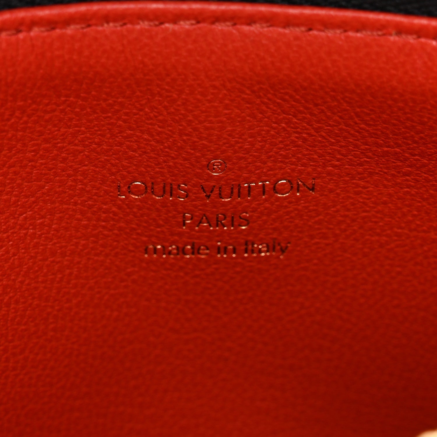 Lambskin Embossed Monogram Coussin BB Black