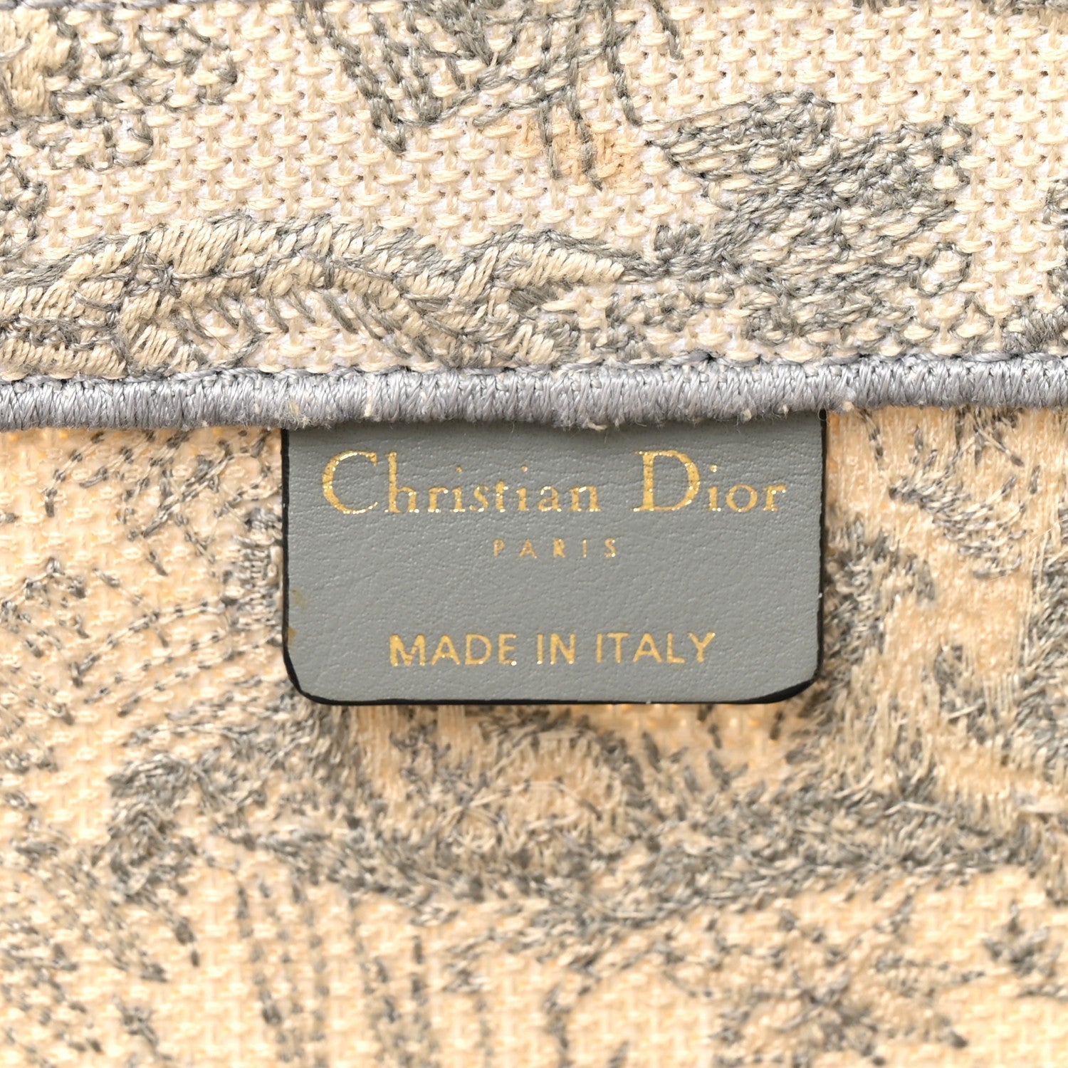 Canvas Embroidered Medium Dioriviera Toile De Jouy Book Tote Gray