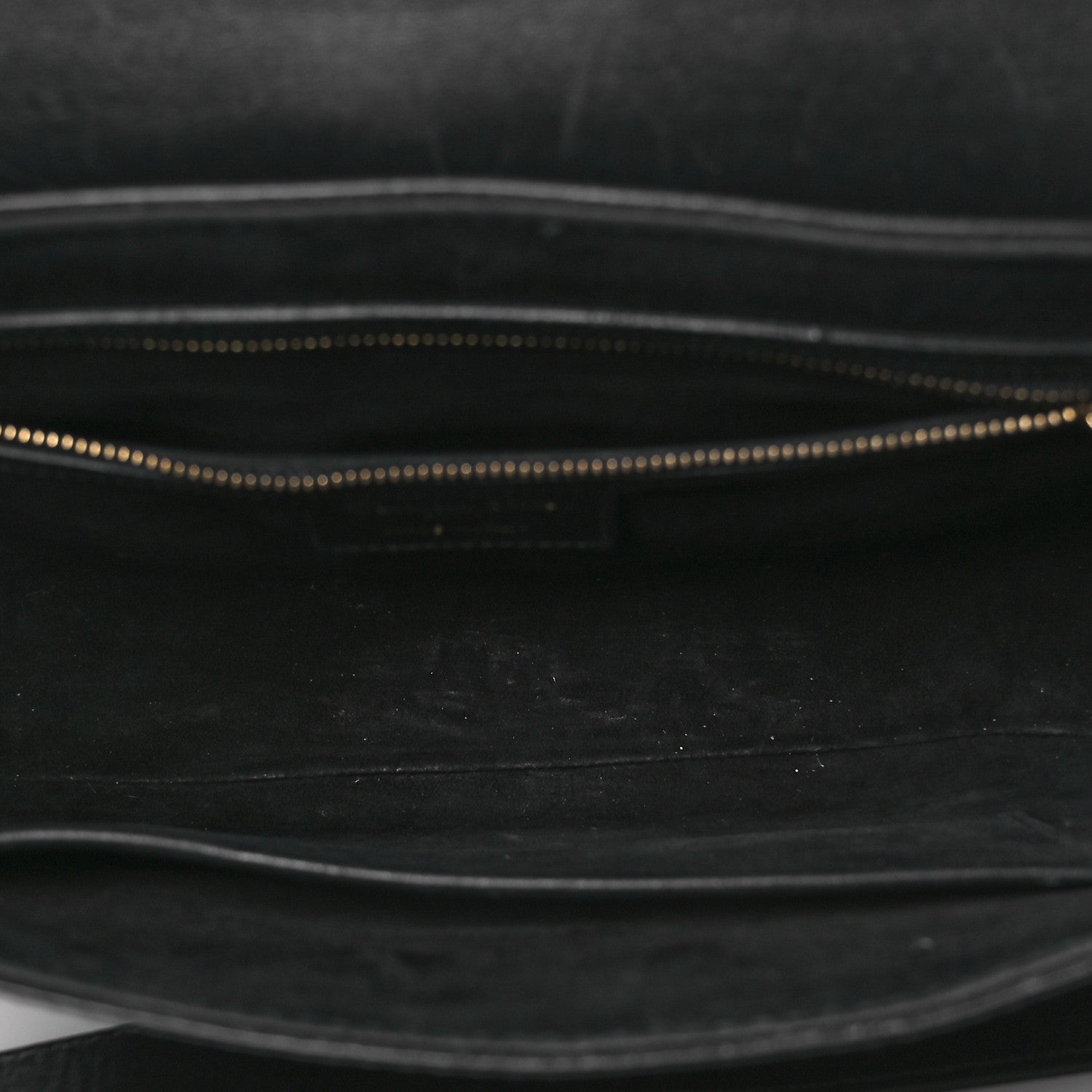 Calfskin D Fence Saddle Bag Black