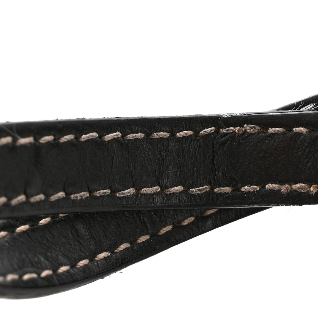 Calfskin Luggage Tag Black
