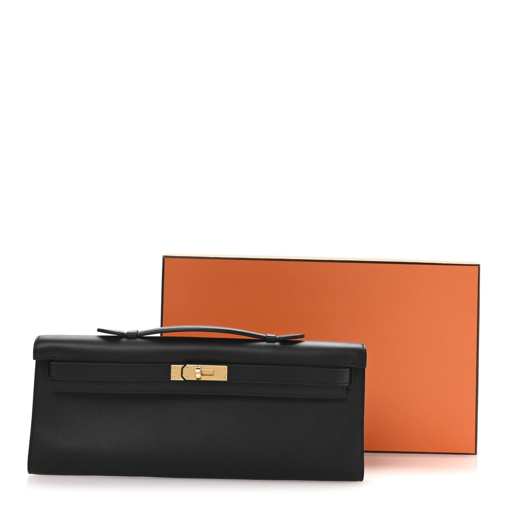 Swift Kelly Cut Clutch Pochette Black